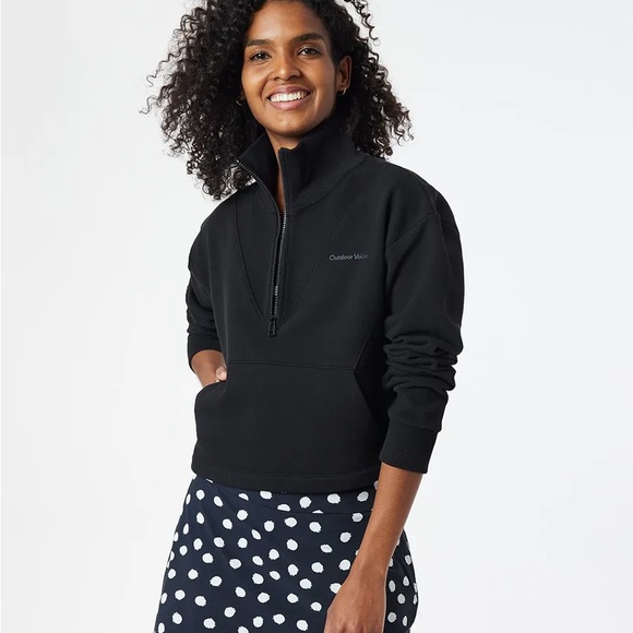 Outdoor Voices Cotton Terry 1/2 Zip Sweatshirt Size S - Picture 5 of 6